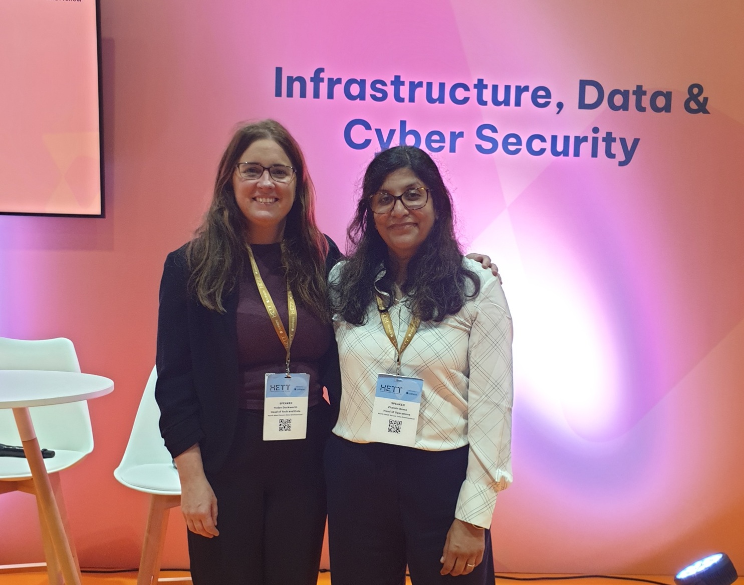 Helen Duckworth (Head of Tech and Data) and Dr. Zharain Bawa (Head of Operations)